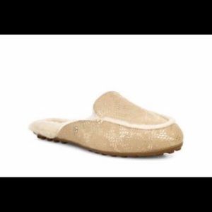 ugg lane metallic snake loafer